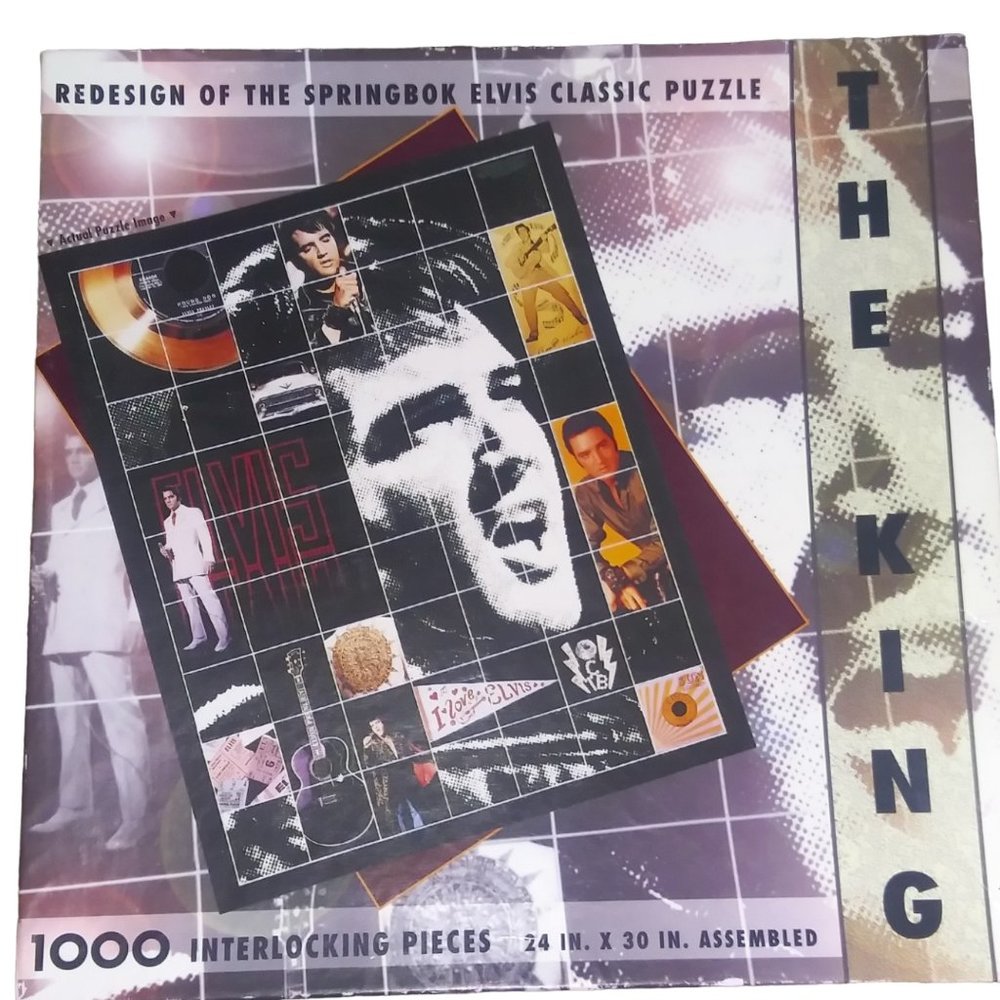 ELVIS THE KING 1000 PIECE  Interlocking PUZZLE  Springbok HALLMARK NEW SEALED